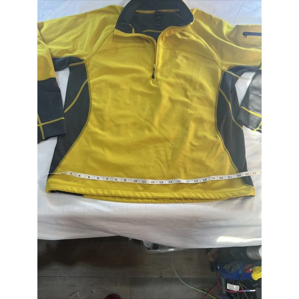 The North Face Men's Pull-Over Jacket -‎ Vintage Yellow & Gray -large 474